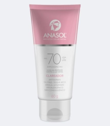 Anasol Protetor Solar Facial Clareador FPS 70