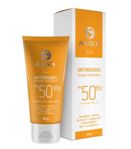 Anasol Viso Protetor Solar Facial Antirrugas FPS 50