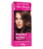 Coloração Alfaparf Alta Moda 6.7 Castanho Luminoso Claro