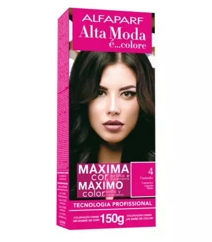 Coloração Alfaparf Alta Moda 4 Castanho