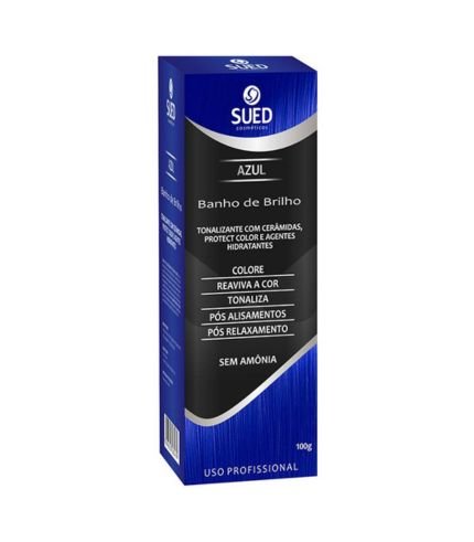 Banho de Brilho Sued Azul