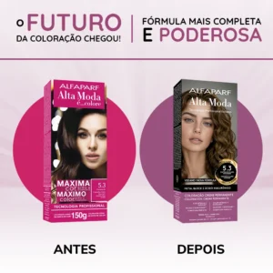Alfaparf Alta Moda 5.3 Castanho Claro Dourado 1 Color Creme Permanente 5.3 CASTANHO CLARO DOURADO