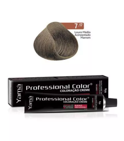Color Nano Infusion 7.17 Louro Médio Acinzentado Marrom