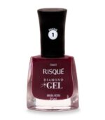 Esmalte Risqué Diamond Gel Amora Negra