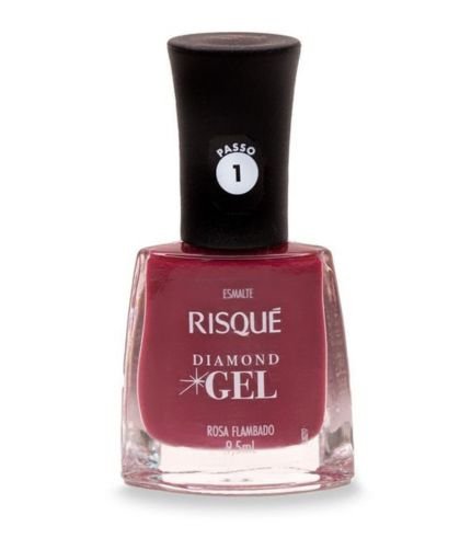 Esmalte Risqué Diamond Gel Rosa Flambado