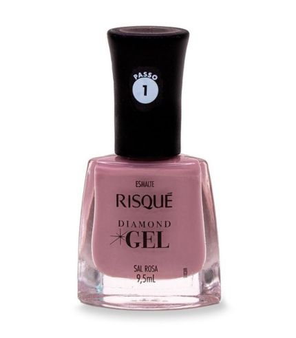 Esmalte Risqué Diamond Gel Sal Rosa