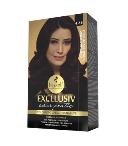 Kit Coloração 4.66 Castanho Médio Vermelho Intenso