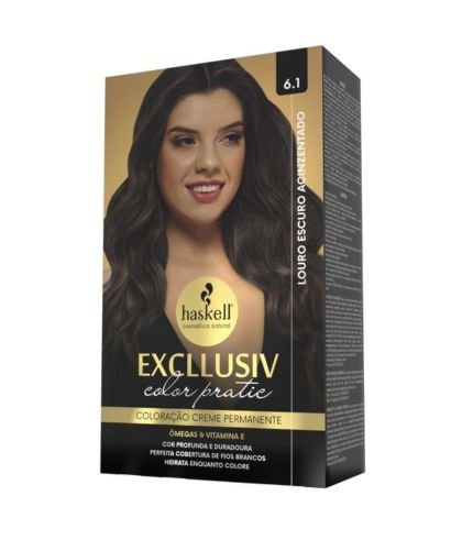 Kit Coloração 6.1 Louro Escuro Acinzentado