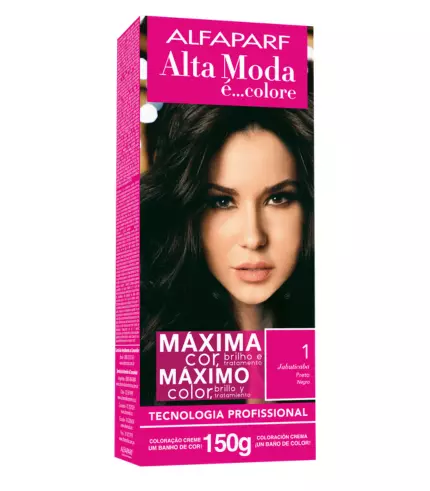 Coloração Alfaparf Alta Moda 1 Preto