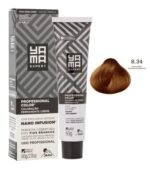 Caixa com bisnaga de Coloração Professional Color Nano Infusion 8.34 Louro Claro Dourado Acobriado