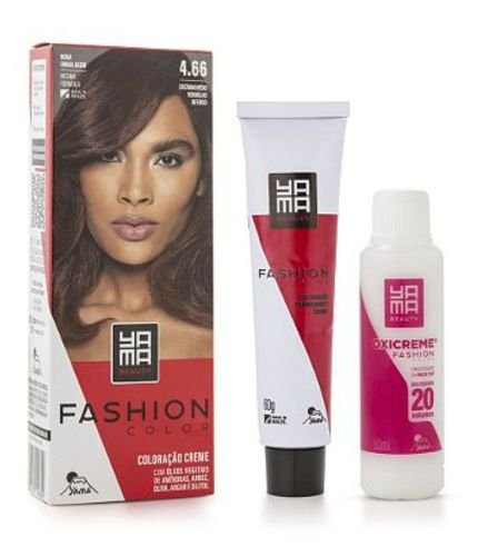 Yamá Fashion Color 4.66 Castanho Médio Vermelho Intenso