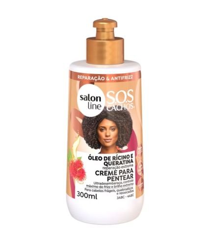 Creme para Pentear SOS Cachos Rícino e Queratina
