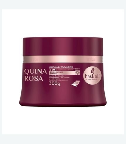 Máscara de Tratamento Quina Rosa Haskell 300g