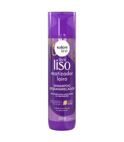Shampoo Meu Liso Matizador Loiro 300ml Salon Line