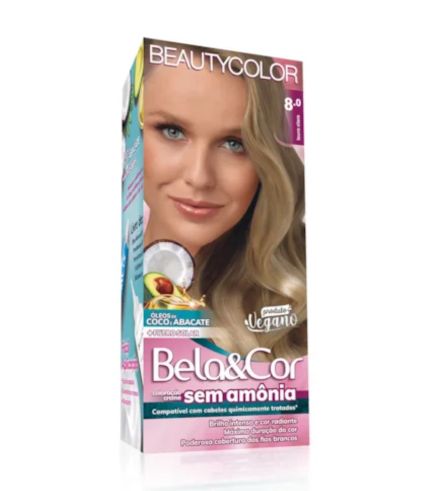 BeautyColor Coloração Sem Amônia 8.0 Louro Claro BeautyColor Coloração Sem Amônia 8.0 Louro Claro