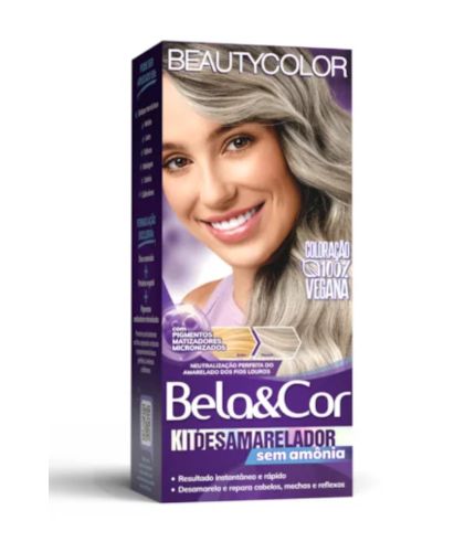 BeautyColor Kit Desamarelador Sem Amônia BeautyColor Kit Desamarelador Sem Amônia