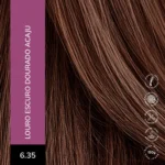 Color Creme Permanente Alfaparf Alta Moda 6.35 LOURO ESCURO DOURADO ACAJU