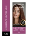 Color Creme Permanente Alta Moda 6.35 LOURO ESCURO DOURADO ACAJU Alfaparf