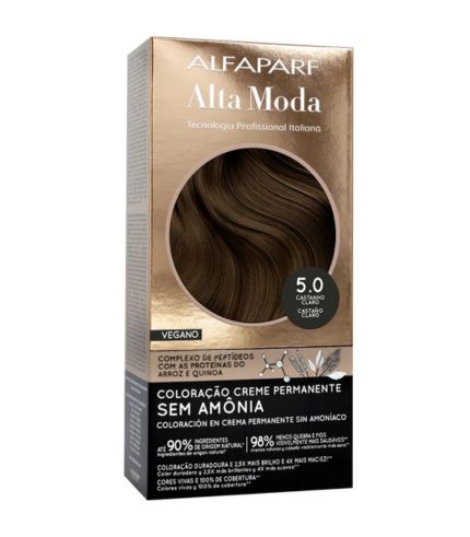 Coloração Alfaparf Alta Moda Sem Amônia 5.0 Castanho Claro