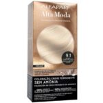 Coloração Alfaparf Alta Moda Sem Amônia 9.1 Louro Claríssimo Cinza
