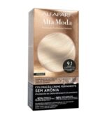 Coloração Alfaparf Alta Moda Sem Amônia 9.1 Louro Claríssimo Cinza