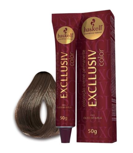 Coloração Excllusiv Color Haskell 7.7 Louro Médio Marrom