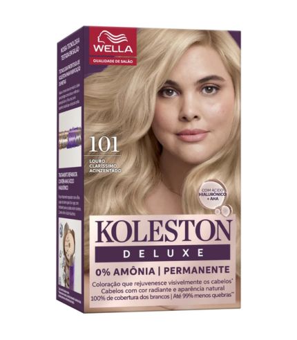 Koleston Deluxe 0% Amônia 101 Louro Claríssimo Acinzentado