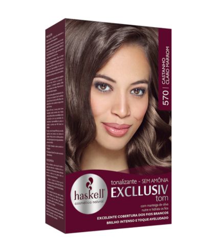 Tonalizante 570 Castanho Claro Marrom Excllusiv Tom